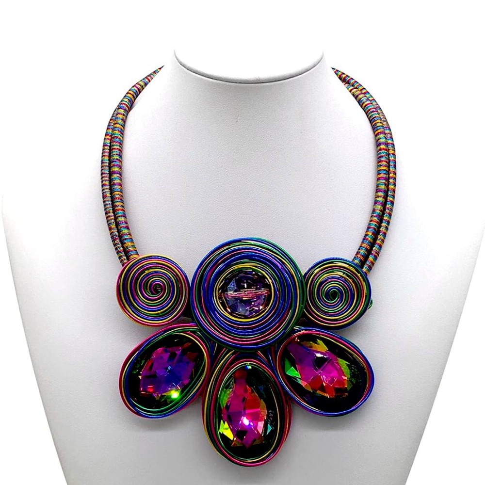 Chunky African Statement Necklace &  Earring Sets